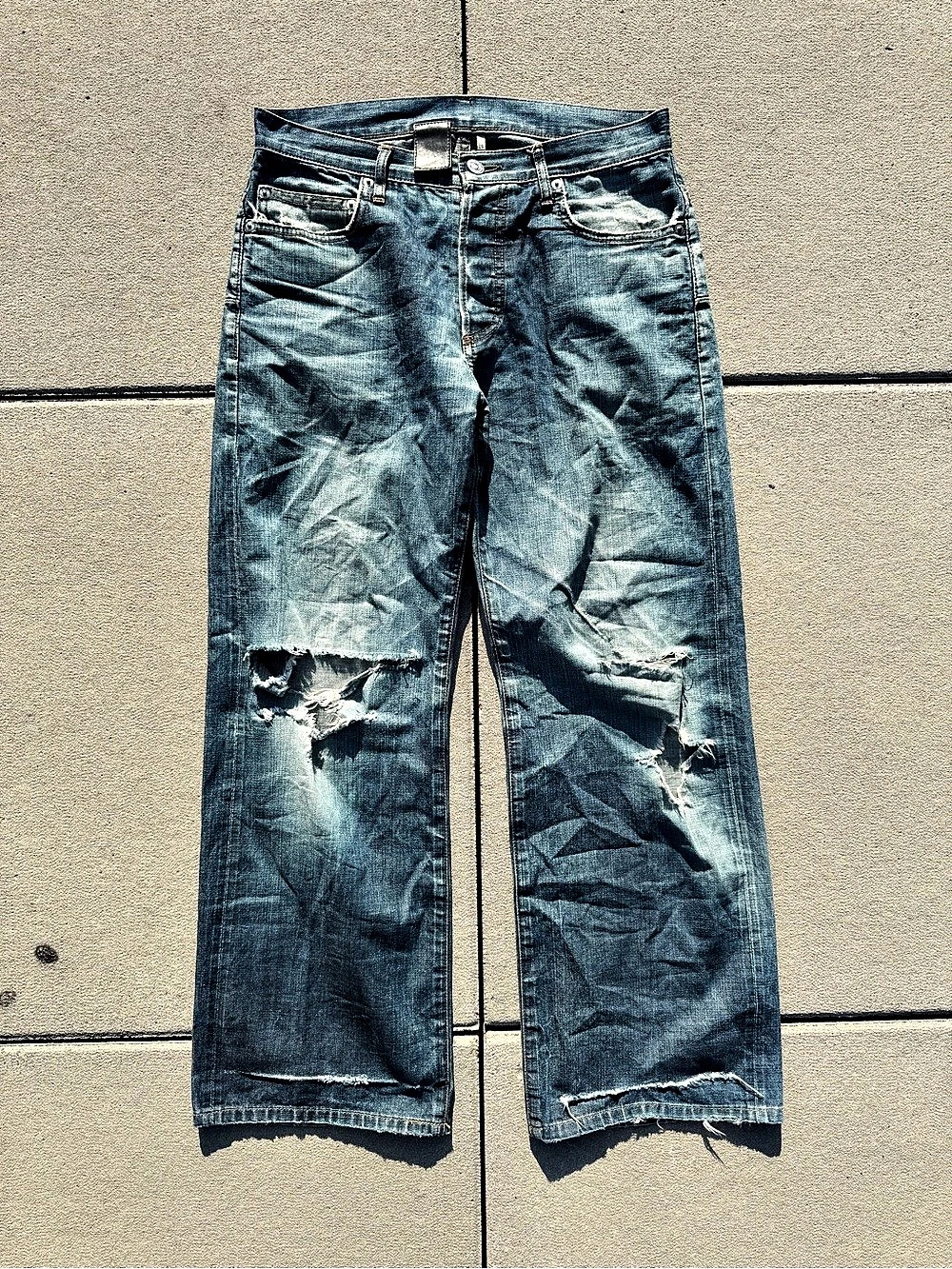 SS08 Dior Homme KVA Loose Cut Selvedge Denim Jeans Sz 26